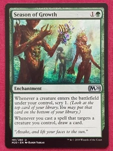Magic The Gathering 2020 CORE SET M20 SEASON OF GROWTH green card MTG - Picture 1 of 2