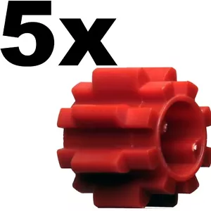 NEW LEGO - Technic - Gears - 8 Tooth with Dual Face without Friction Red x 5 - Picture 1 of 3