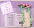 Snowbunnies Swing into Spring Mini Ornament Department 56 Retired 2006 Pink