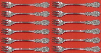 Juego de 12 tenedores de cóctel Francis I de Reed & Barton nuevo guión de plata esterlina Foto 1 de 4