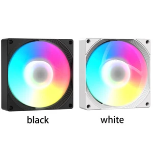 9cm PWM Silent Computer Fans 800-1800RPM Speed RGB PC Fan for PC Computer Case - Photo 1/16