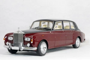 Kyosho Minicar 1/18 Rolls-Royce Phantom 6 Colore Corpo Rosso Scuro Nero 34 cm - Foto 1 di 12