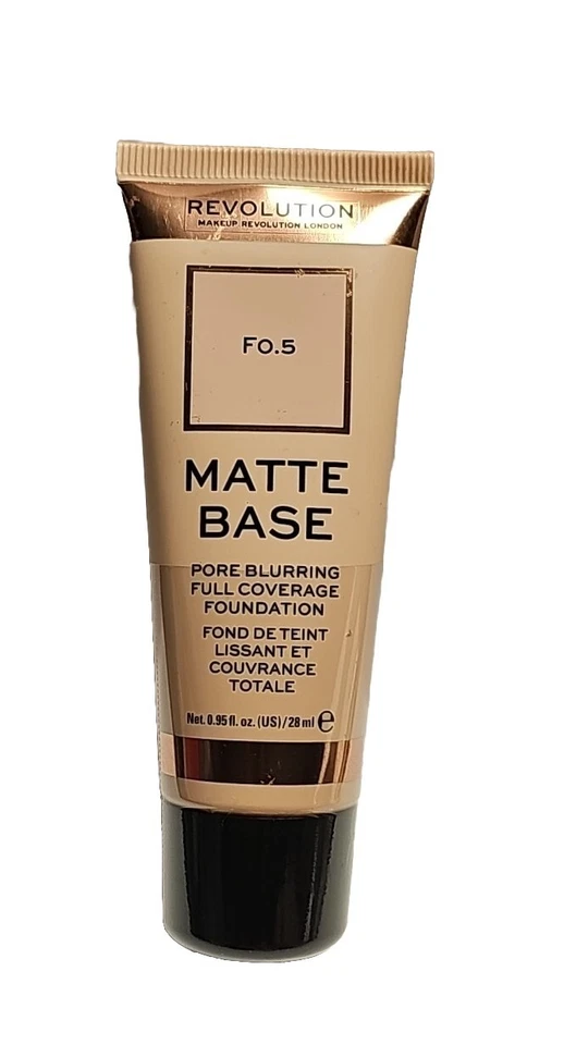 Revolution Matte Base Full Cover Foundation F0,5 - Bild 1 von 1
