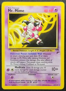 Mr. Mime 27/130 2000 Base Set 2 Pokemon Card WOTC Vintage - Picture 1 of 2