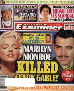 NATIONAL EXAMINER Magazine December 3 2018 Marilyn Monroe Clark Gable John Wayne - Imagen 1 de 2