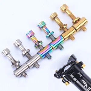 Tija de sillín Thomson para bicicleta 2 pernos de titanio Ti + tuerca de barril y arandela M5x30/40 mm - Imagen 1 de 10