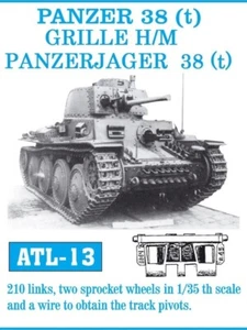 Friulmodel - Metal Tank Tracks for PANZER 38 (t) / GRILLE-MARDER 1/35th - ALT13 - Picture 1 of 1