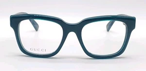 Gucci GG1176O 003 Teal Square 53x20 145 Eyeglasses - Picture 1 of 5