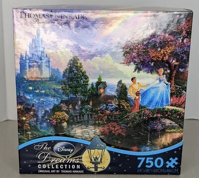  Thomas Kinkade Disney Cinderella Dancing Starlight Puzzle 750 Piece NEW - Image 1 of 4