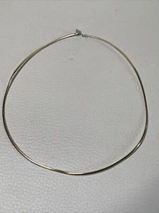 14kt Yellow And White Gold Reversible Choker 5.8g - Picture 1 of 6
