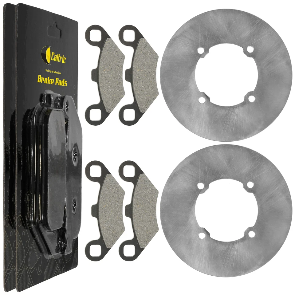 2X Brake Disc With Pads Front Left & Right For Polaris Xpress 300 1996-1999 - Image 1 of 4