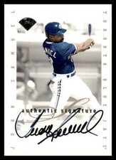 1996 Leaf Signature Series Juan Samuel Auto