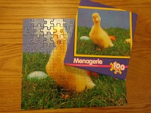 Menagerie Puzzle 100 Pieces Going Quackers Yellow Duckling 2003 8470B Complete - Picture 1 of 9