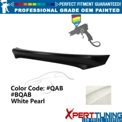 Fits 15-17 Nissan Juke Painted #QAB White Pearl Trunk Spoiler IKON Style ABS Foto 1 de 4