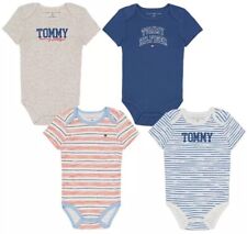 Tommy Hilfiger Baby Boys Logo 4 Piece  Bodysuit Sets 4 Size 0-3 Months