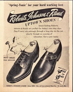 1943 Roberts Johnson & Rand Uptown Shoes St. Louis MO Vintage Print Ad - Picture 1 of 6