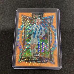 2024-25 Select FIFA Orange Fluorescent Prizm Alejandro Garnacho /125 #60 - Picture 1 of 2
