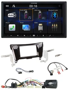 Alpine Bluetooth 2DIN Lenkrad DAB USB Autoradio für Nissan X-Trail Qashqai 2014- - Bild 1 von 12
