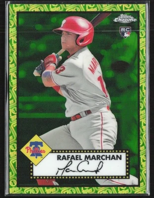 Rafael Marchan 2021 Topps Chrome Platinum Green/Yellow 70th RC /99 #76 - Image 1 of 3