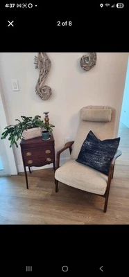 Sillón ajustable DUX de Folke Ohlsson danés moderno MCM retro raro años 60 Foto 1 de 4