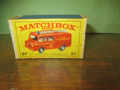 1966 Original Matchbox Lesney 57 LAND ROVER FIRE TRUCK - Image 1 of 4