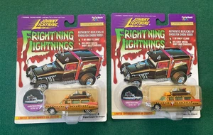 Johnny Lightning Ghostbusters Ecto 1A Diecast Frightning Lightnings X 2 - Picture 1 of 4