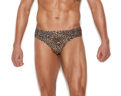 nuevo HOMBRE Sexy MOMENTOS ELEGENTES Estampado Leopardo TANGA CALZONCILLOS ROPA INTERIOR Pantalones cortos JOCKS Foto 1 de 2