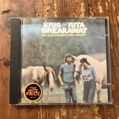 Kris Kristofferson & Rita Coolidge - Breakaway [1974] CD (1991, Monument) OOP Foto 1 de 4