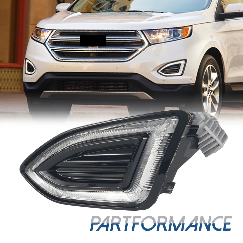 Fit Ford Edge 2015-2017 2018 Driver Left W/LED DRL Bumper Fog Light Driving Lamp - Изображение 1 из 4