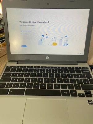 HP Chromebook 14 G6 ChromeOS 14 in Laptop Intel Celeron 4GB 32GB SSD USB C HDMI - Image 1 of 4