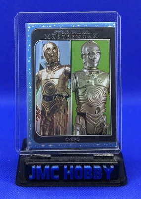 2020 Topps Star Wars Masterwork C-3PO ‘Out Of The Box’  Insert Rainbow #’d /299 - Image 1 of 3