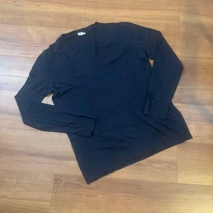 HERMES Langarmshirt marineblau V-Ausschnitt 34 F/S aus Japan - Bild 1 von 6