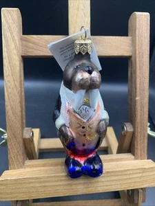 Christopher Radko 'Henry Chesterfield' adorno de Navidad de vidrio con etiqueta - Imagen 1 de 6