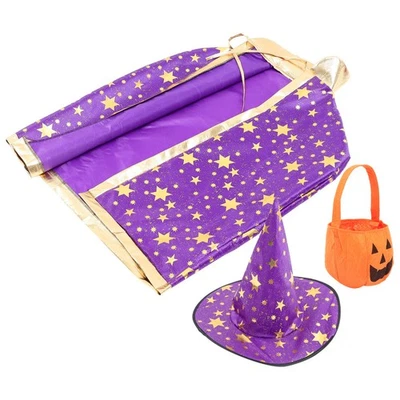 1 Комплект детей тыквы шляпа декоративный тыквы корзина косплей Хэллоуин плащ - Изображение 1 из 4