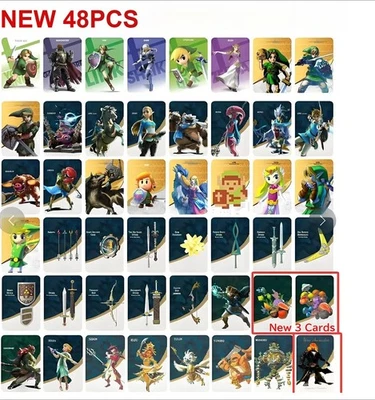 5/45/46/48pcs BOTW TOTK Zelda Tears of the Kingdom NFC Card For Switch 1 2/Wii U - Image 1 of 4