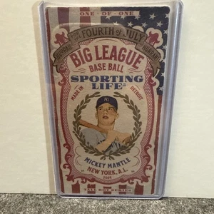 RARE 1/1 2024 Mickey Mantle Sporting Life Tall Boy Series Card NY Yankees - Bild 1 von 6