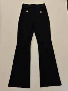 NUEVO CON ETIQUETAS Endless Rose Mujer’s XS CAÑA BOTÓN PUNTO PANTALONES Banda Elástica en la Cintura Negro - Imagen 1 de 9