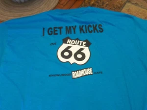 VINTAGE, Knowlwood Roadhouse Cafe, T-Shirt, "I Get My Kicks on Route 66", XL - Bild 1 von 3