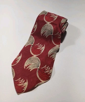 RARE Ultra Vtg Tie 49.5" 20s 30s 40s No Liner Single Layer Abstract Handmade USA - Image 1 of 4