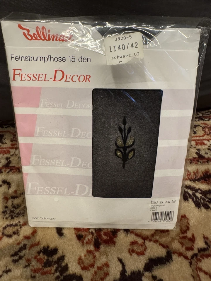 Bellinda gemusterte Feinstrumpfhose 15den II 40-42 schwarz gemustert - Bild 1 von 1