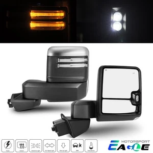 For 2019-2023 GMC Serria 1500 Chrome Towing Mirrors Power Heated+BSM+Temp Sensor - Picture 1 of 9