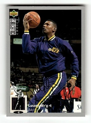 1994-95 Collector's Choice #57 Luther Wright Silver Signature - Image 1 of 2