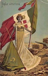 Libya - Italo-Turkish War (1911-1912) - Italy victorious - The Turkish flag is o - Picture 1 of 2