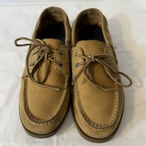 Sperry Top Sider Boys Leather Boat Shoes Size 5.5 - Picture 1 of 13