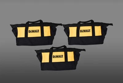 DeWalt BagDewalt11Yellow 11" Yellow & Black Tool Bag Tools/Small Kits 3 Pack - Image 1 of 4