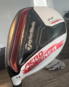 Left Handed TaylorMade AeroBurner 22* 4 Rescue Hybrid, Ladies Rul-Z 55g Graphite - Picture 1 of 5