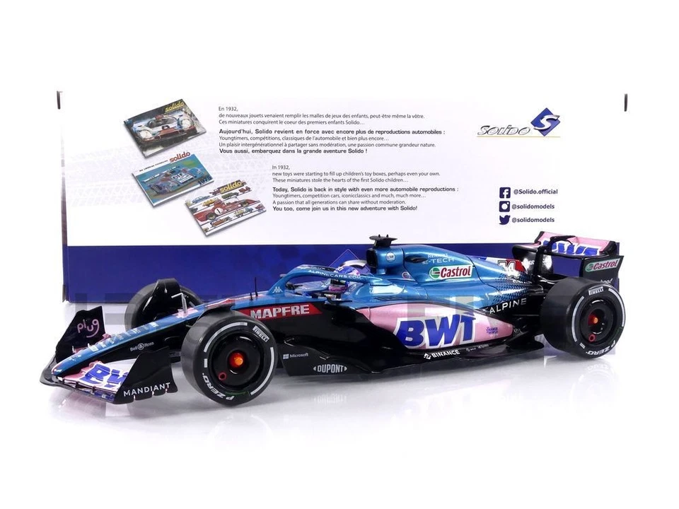 SOLIDO 1/18 - ALPINE A522 - MONACO GP 2022 (F. ALONSO) S1808803 - Image 1 of 1