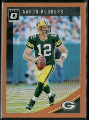 2018 Donruss Optic #37 Aaron Rodgers Orange Prizm #/199 - Image 1 of 2