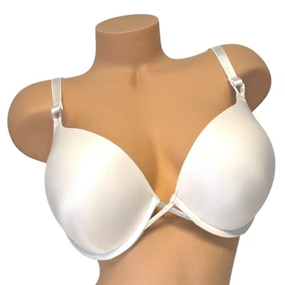 Victoria's Secret 38D Bombshell Add-2-Cups Push-up Plunge Bra White Underwire - Image 1 of 4