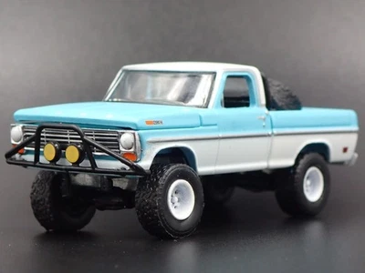 1969 69 FORD F-100 Piccolo Letto 4X4 Pick Up Camion Raro 1/64 Modello Auto - Immagine 1 di 4